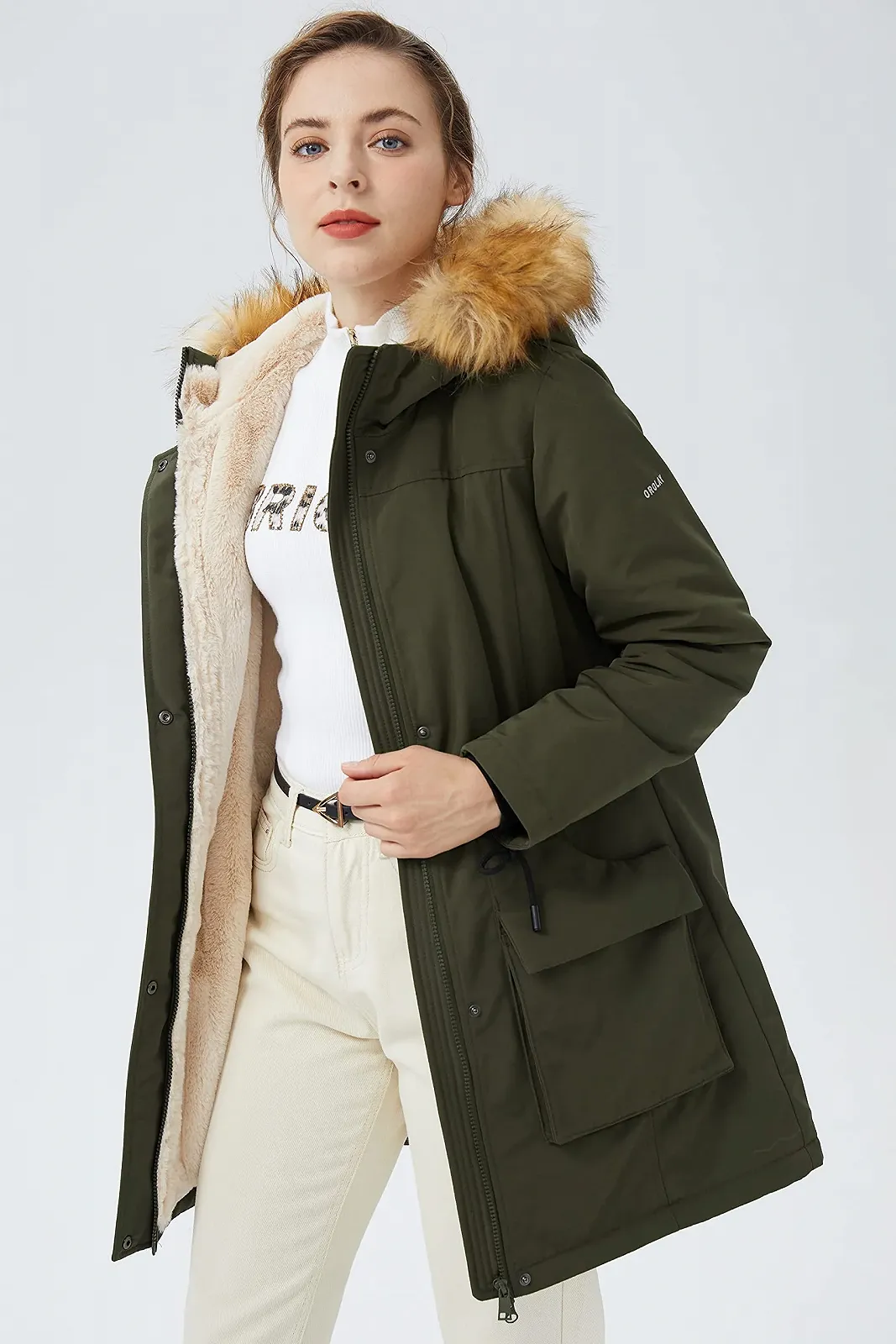 Парка Orolay з товстою флісовою підкладкою, зимова, фото №4 Парка Orolay з товстою флісовою підкладкою, зимова, фото №4