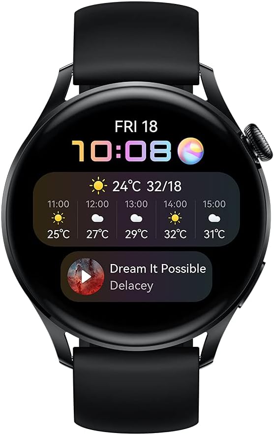 Смарт-годинник Huawei Watch 3 Active 46mm / eSIM / NFC / Wi-Fi / Bluetooth / 5ATM / Black, фото №3