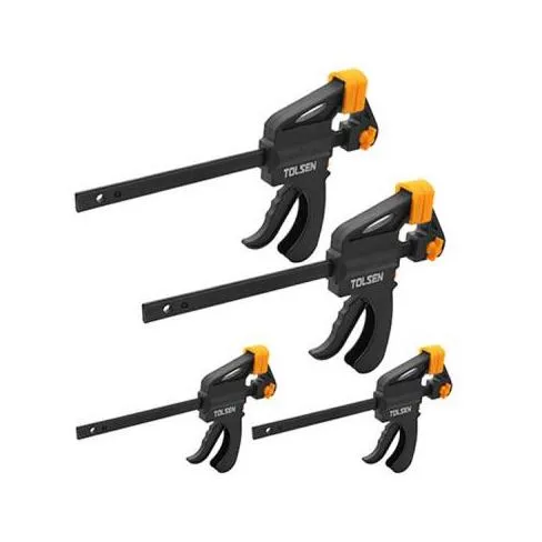 Струбцина Tolsen быстрозажимных струбцин 4шт 10209, фото №1 Струбцина Tolsen быстрозажимных струбцин 4шт 10209, фото №1