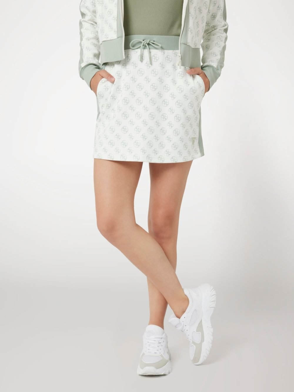 Жіноча спідниця GUESS V4YD02KB212 Beige - S, фото №2