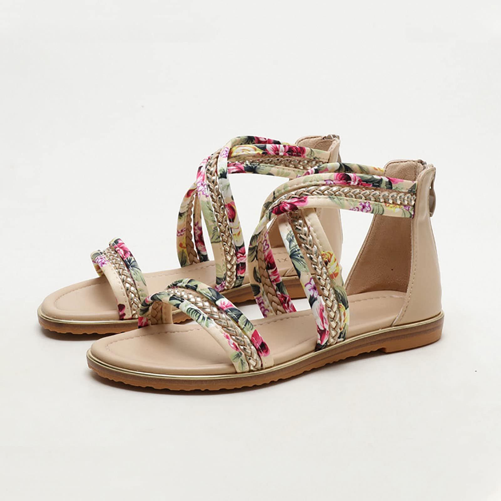 Босоніжки PU шкіра Каблук 2,5 см Абрикос, фото №6 Босоніжки PU шкіра Каблук 2,5 см Абрикос, фото №6