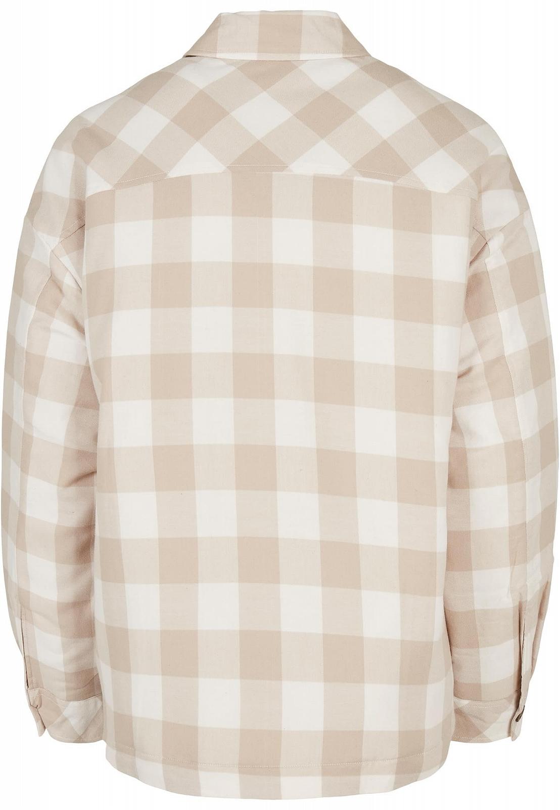 Рубашка-куртка женская Urban Classics Ladies Flannel Padded Overshirt клетчатая, фото №6