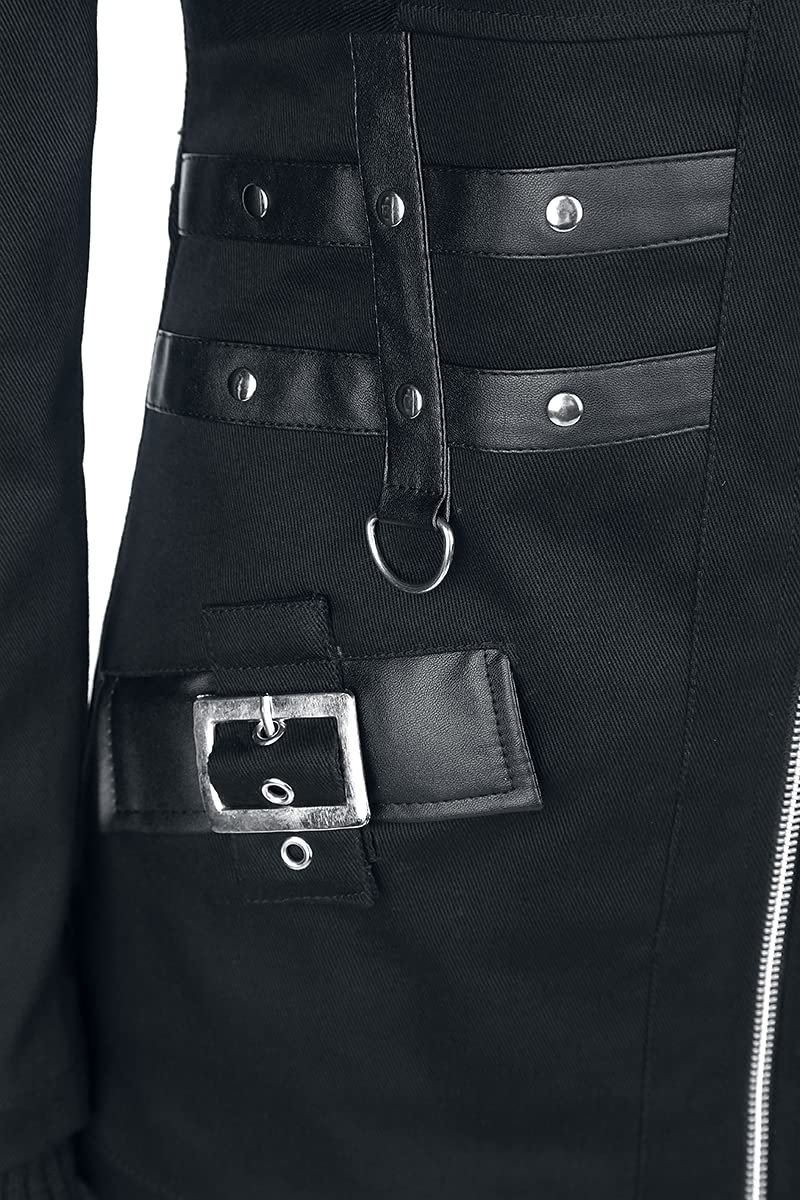 Переходная куртка Heartless Sara Женская Черный Готик Индастриал Рок, фото №4 Переходная куртка Heartless Sara Женская Черный Готик Индастриал Рок, фото №4