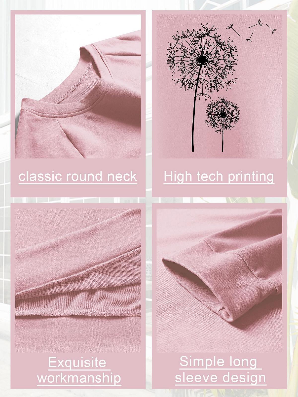 Жіночий світшот Dresswel Кульбаба з довгими рукавами, фото №5