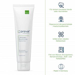 Крем для рук preval Lipogel 100 г Увлажнение и защита от холода для очень сухой кожи synthetic.ua - Фото 1
