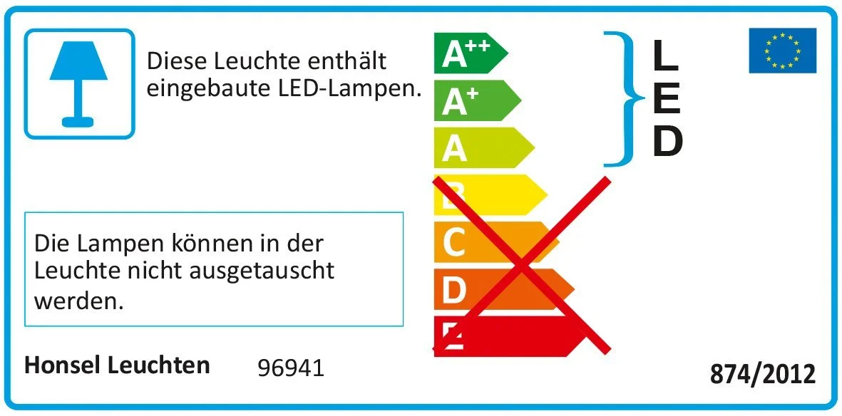 Настільна лампа Honsel Leuchten Julie 96941 Матовий нікель/хром, фото №2