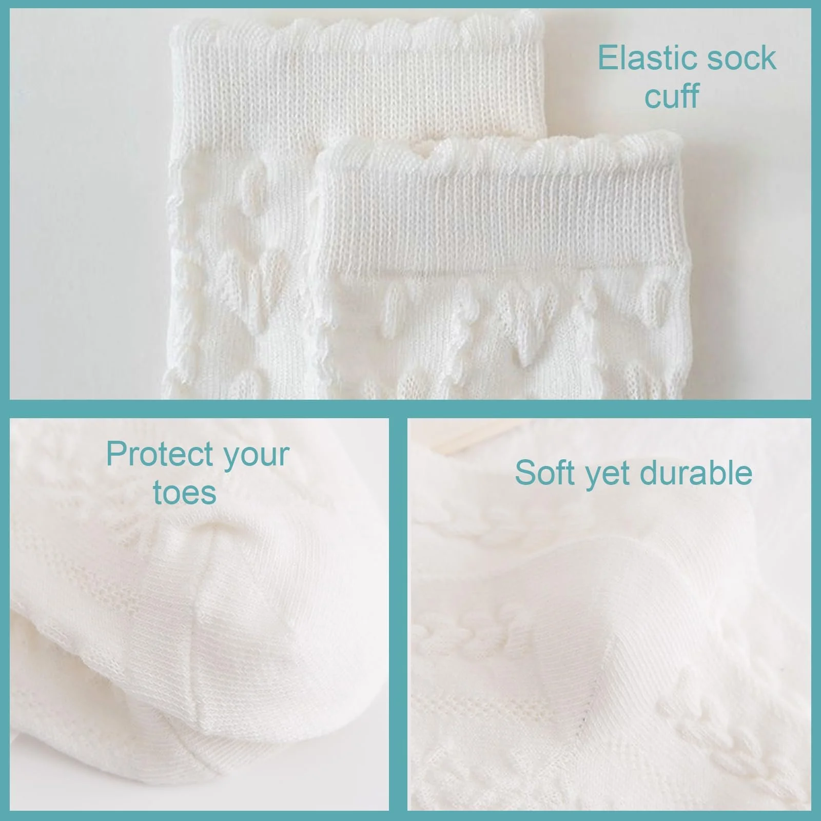 Носки с рюшами Dirndl, 2 пары, женские, белые, фото №3 Носки с рюшами Dirndl, 2 пары, женские, белые, фото №3