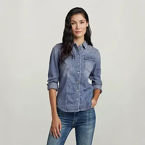 Купити Жіноча сорочка G-Star RAW 3301 Denim Shirt - L - Фото 1 Жіноча сорочка G-Star RAW 3301 Denim Shirt - L - Фото 1