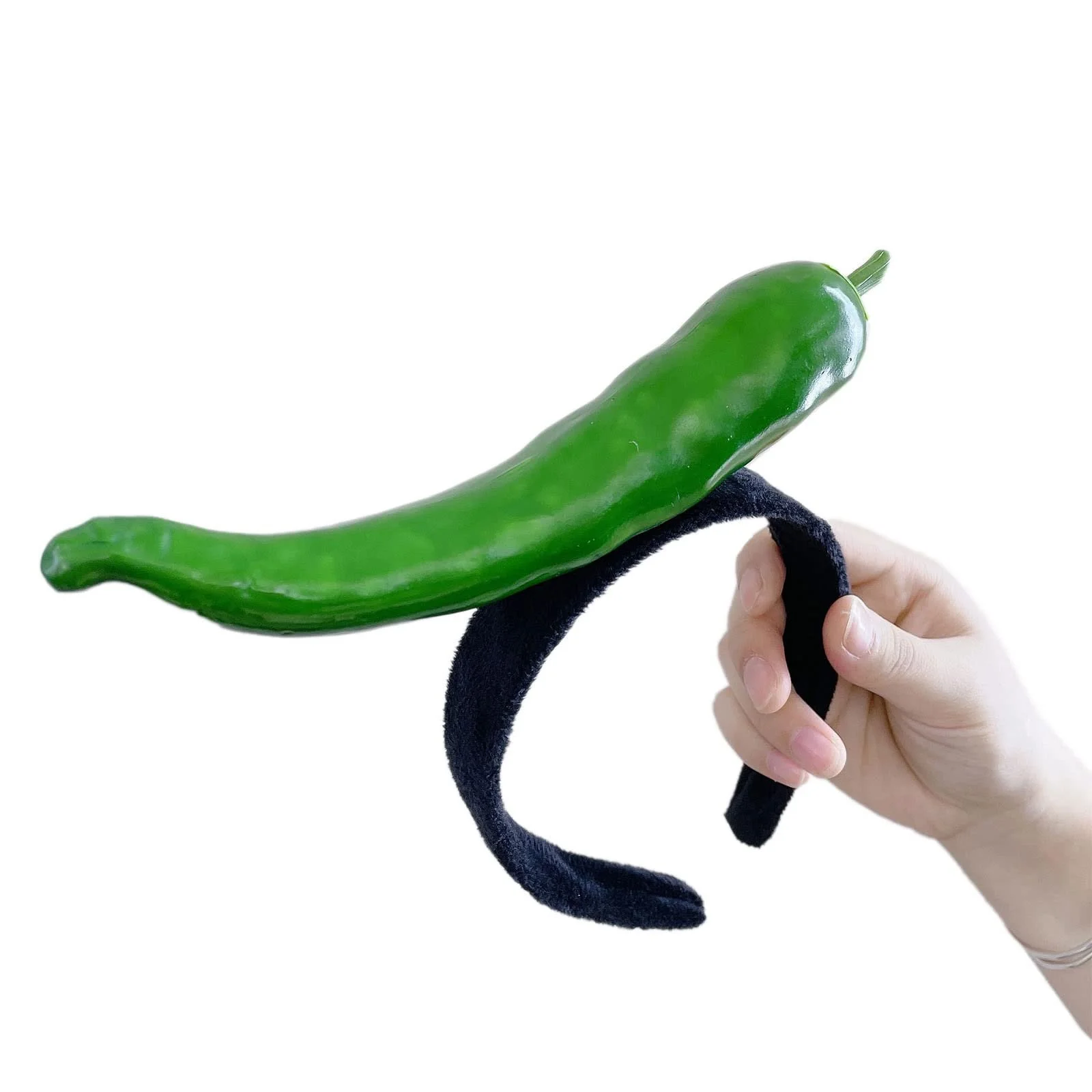 Обруч для волосся Мультяшні фрукти та овочі Морква, фото №5