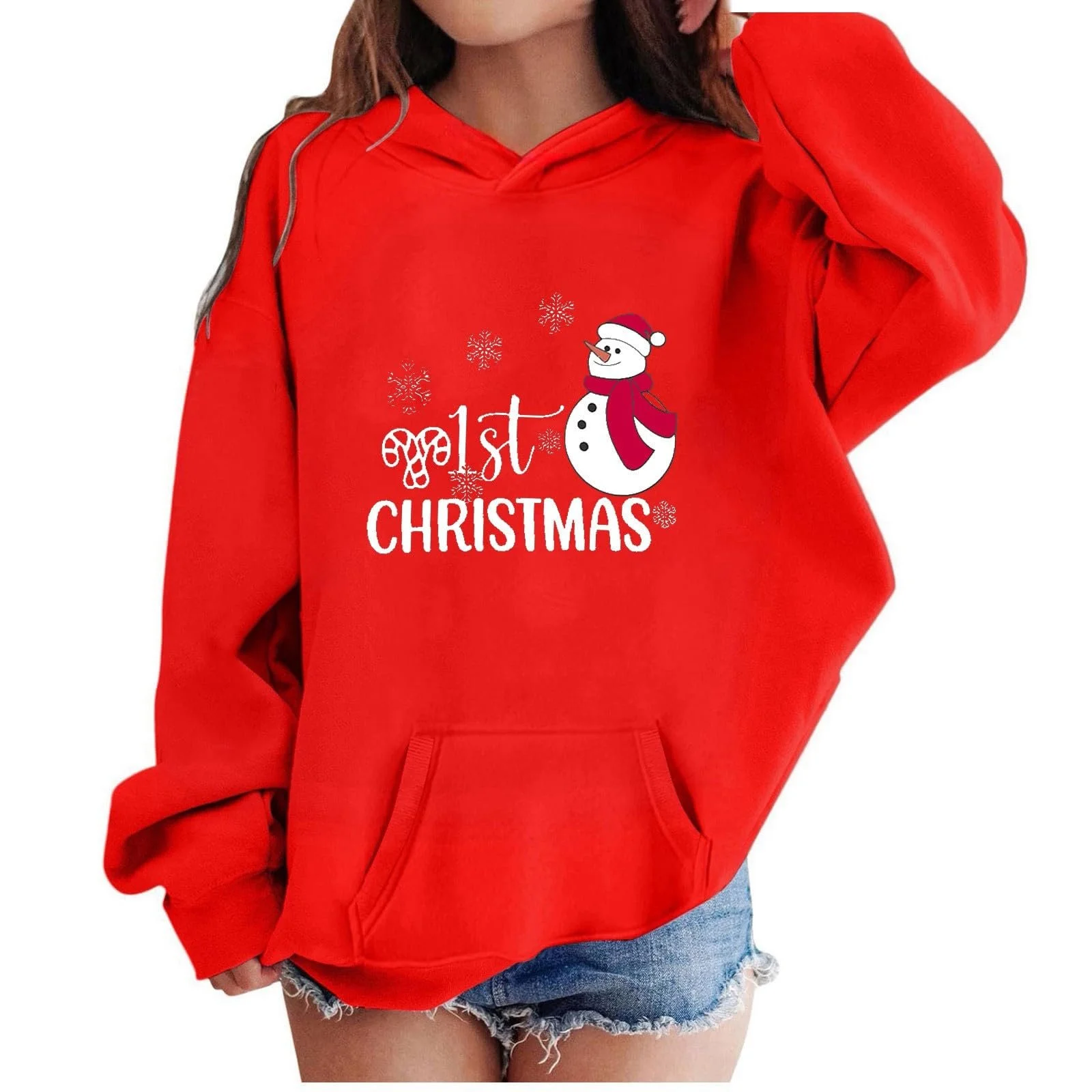 Худі для дівчинки з святковим принтом, фото №2