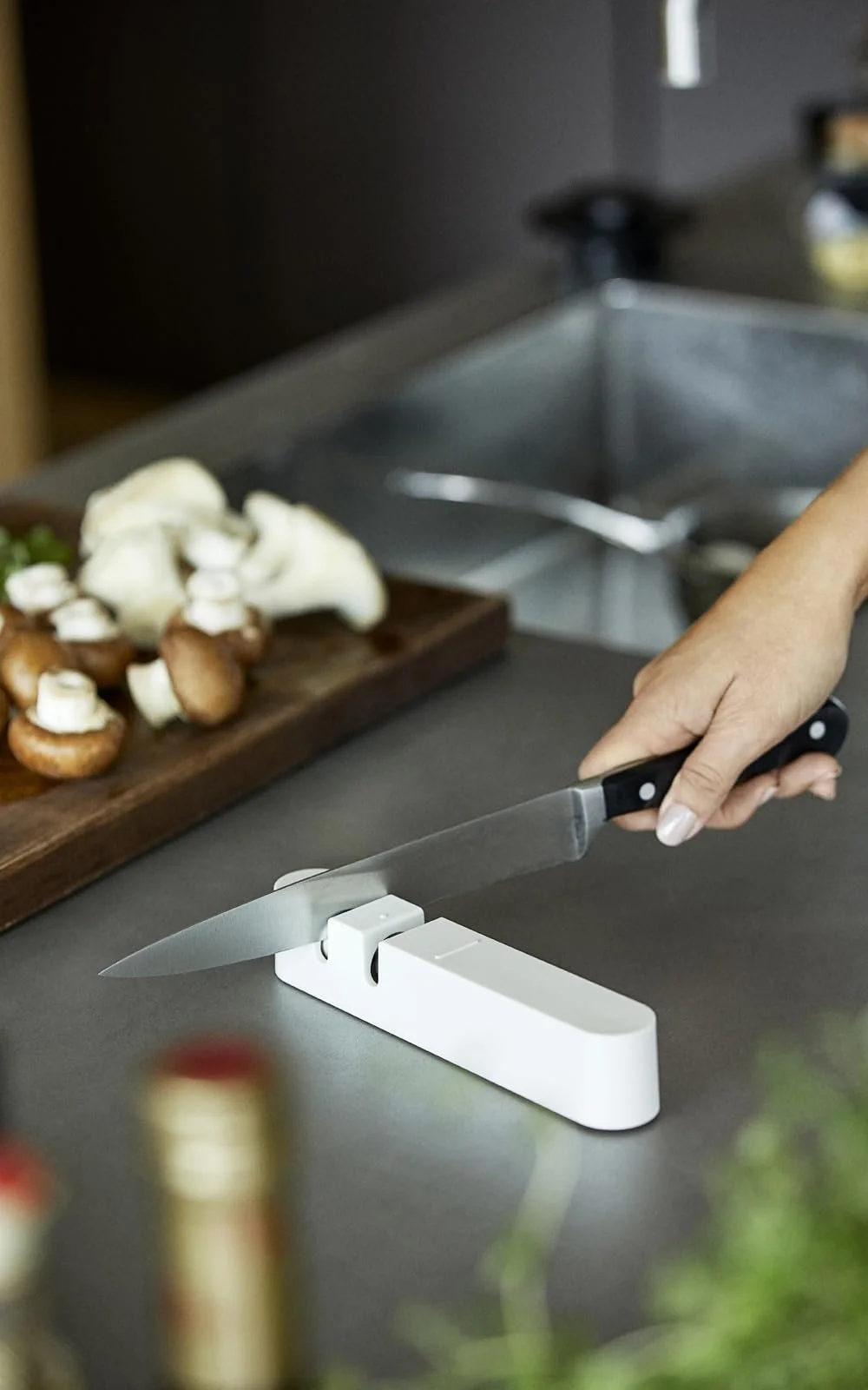 Точилка для ножів Zone Denmark Singles 19 x 3 x 3.5 cm Сіра, фото №3