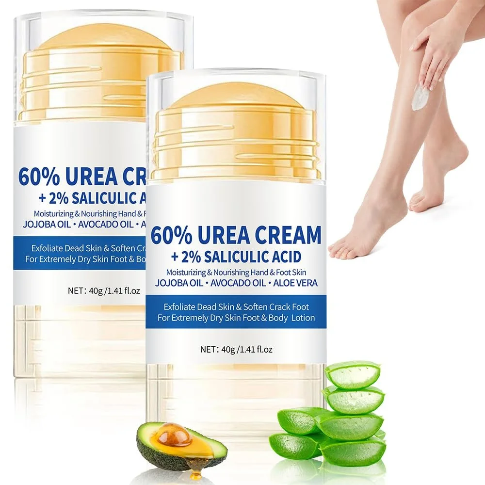 Крем для ног увлажняющий против трещин с 60% мочевины и салициловой кислотой 2 шт., фото №1