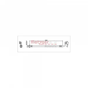 Тормозной шланг METZGER 4111660 для TOYOTA, задняя ось справа - Фото 1