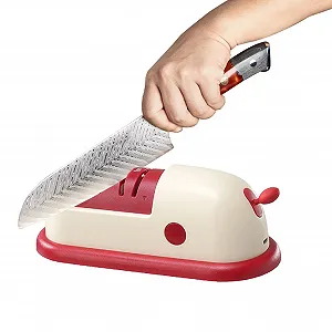 Точилка для ножів та ножиць акумуляторна з вакуумною базою - Фото 1