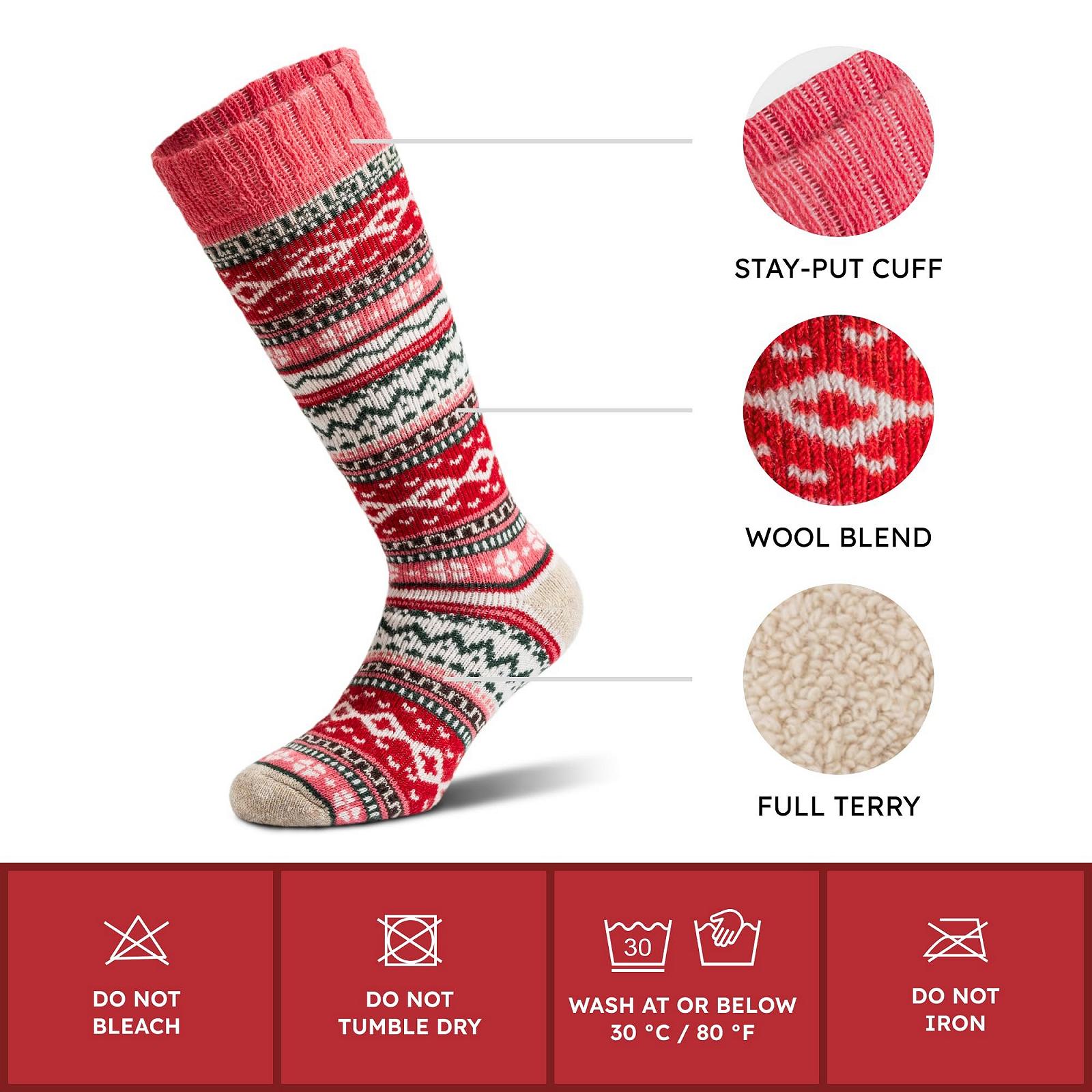 Носки NORDIC, 2 пары шерстяных носков до колен из мериноса для мужчин и женщин, теплые зимние носки, мягкие и удобные, фото №3