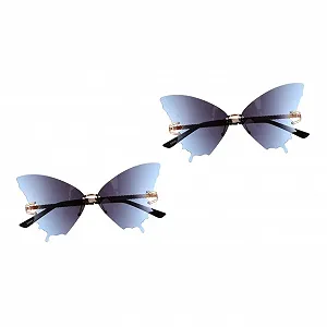 Солнцезащитные очки Бабочка Без оправы PACKOVE 2 шт - Фото 1