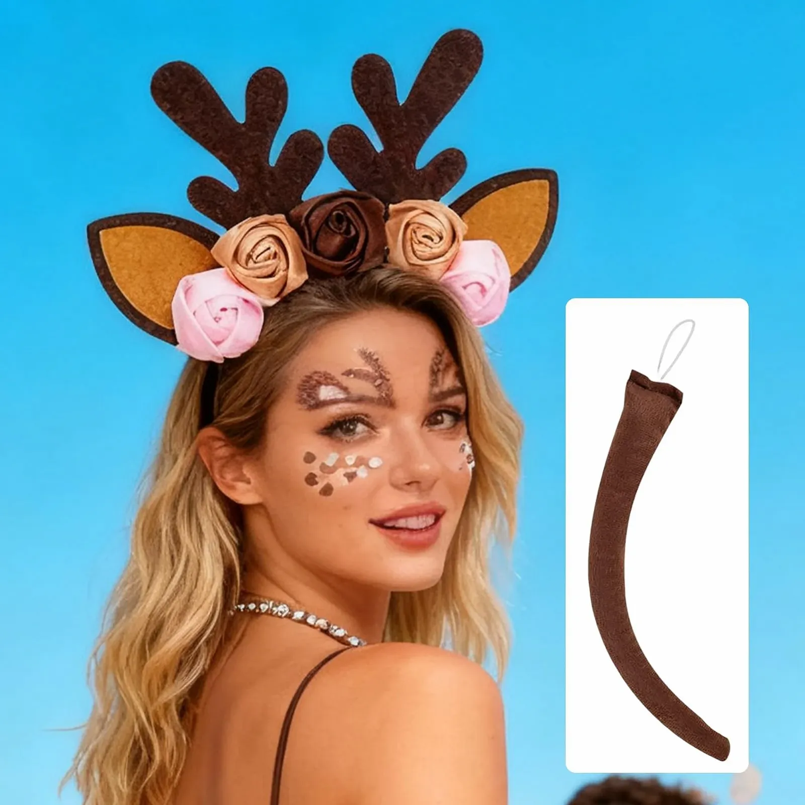 Обруч для волосся Різдвяні Оленячі роги, фото №6 Обруч для волосся Різдвяні Оленячі роги, фото №6