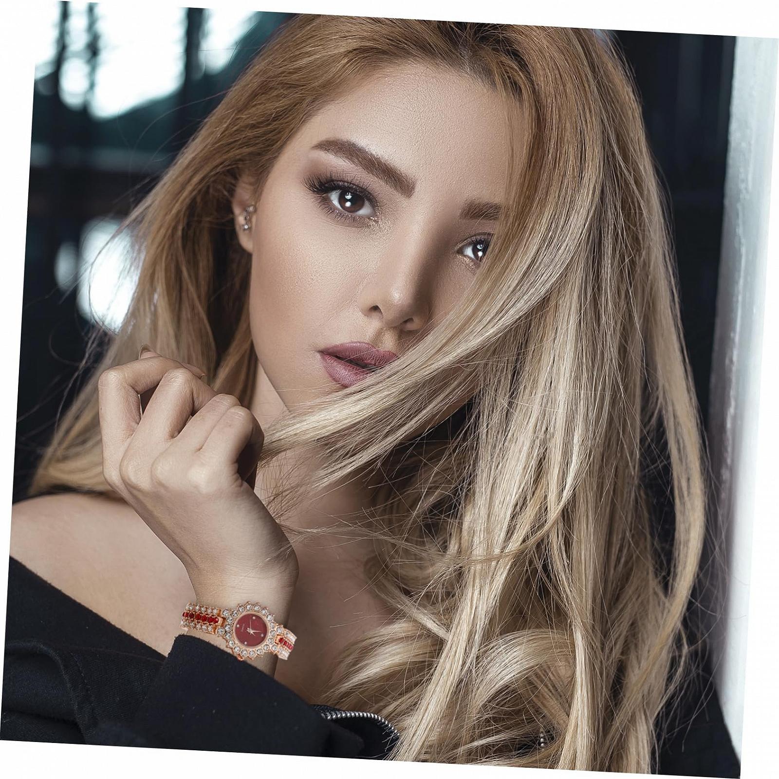 Годинник Кварцовий Healvian Жіночий З Декоративним Ремінцем З Стразами Цифровий Дисплей, фото №9