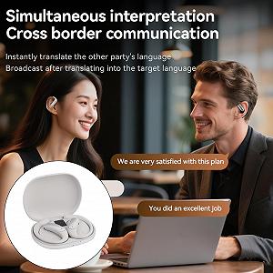 Наушники-переводчики GOWENIC Серебристый synthetic.ua - Фото 1