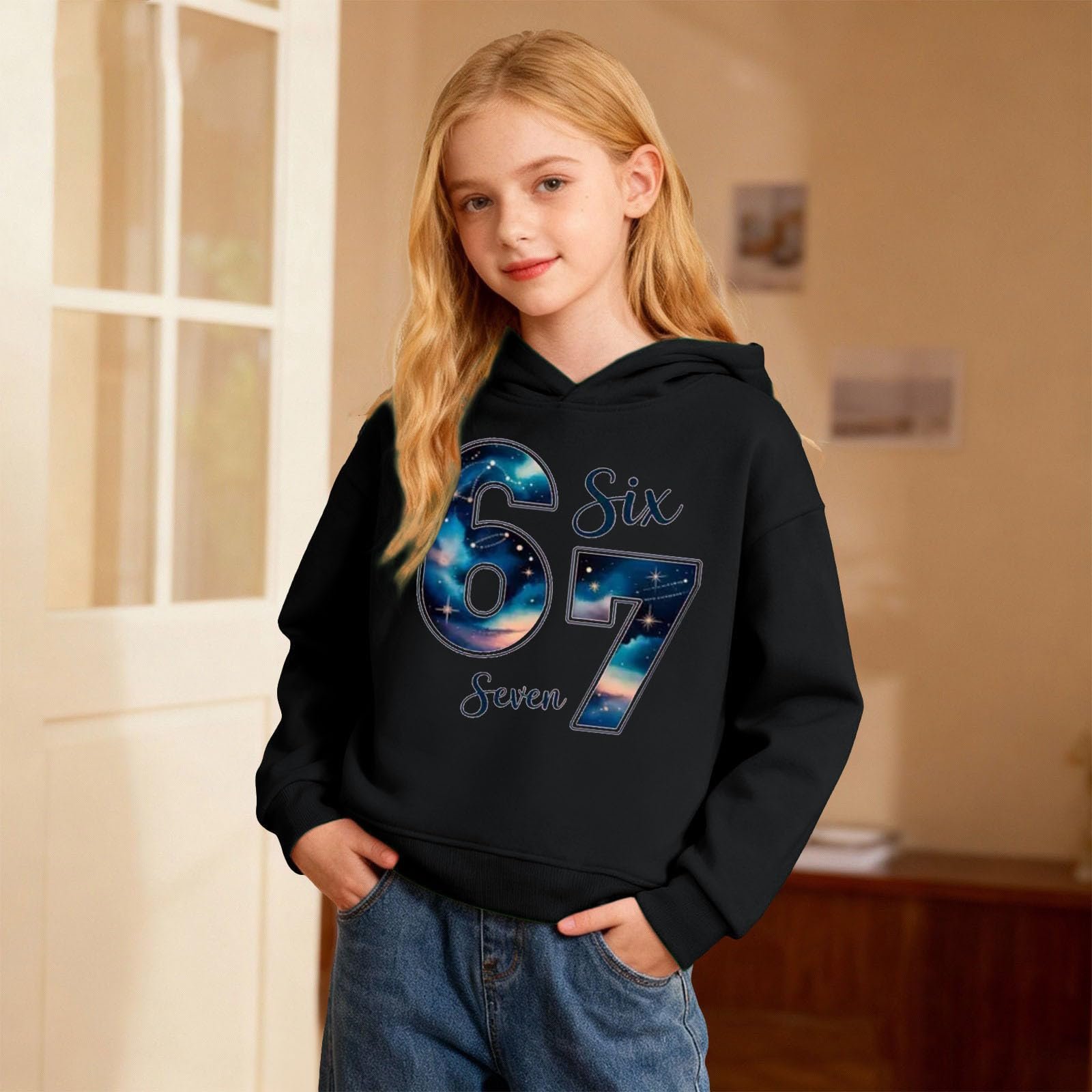 Худи для мальчиков Флисовый Теплый Дышащий С графикой Мягкий Удобный Повседневный Модный, фото №2