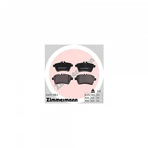 Комплект гальмівних колодок дискового гальма Zimmermann 24077.190.1 для Mercedes-Benz - Фото 1