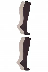 Гольфы SockShop Женские бамбуковые с гладкими швами на пальцах, упаковка 4 пары - Фото 1