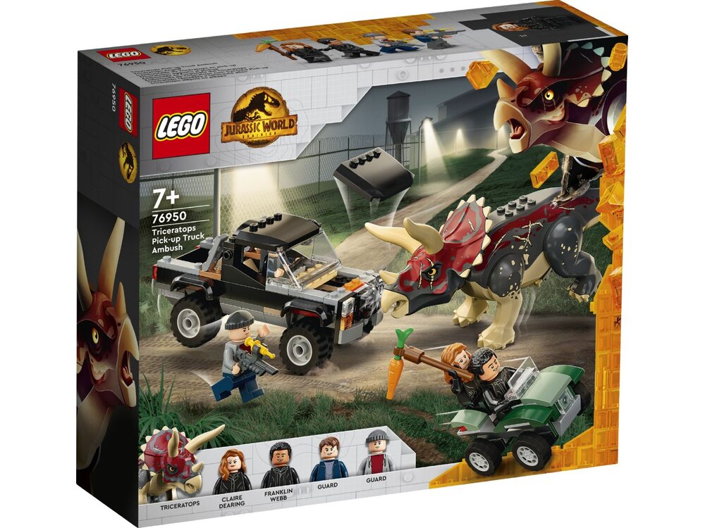 Детский конструктор LEGO Нападение трицератопса на пикап (76950), фото №1