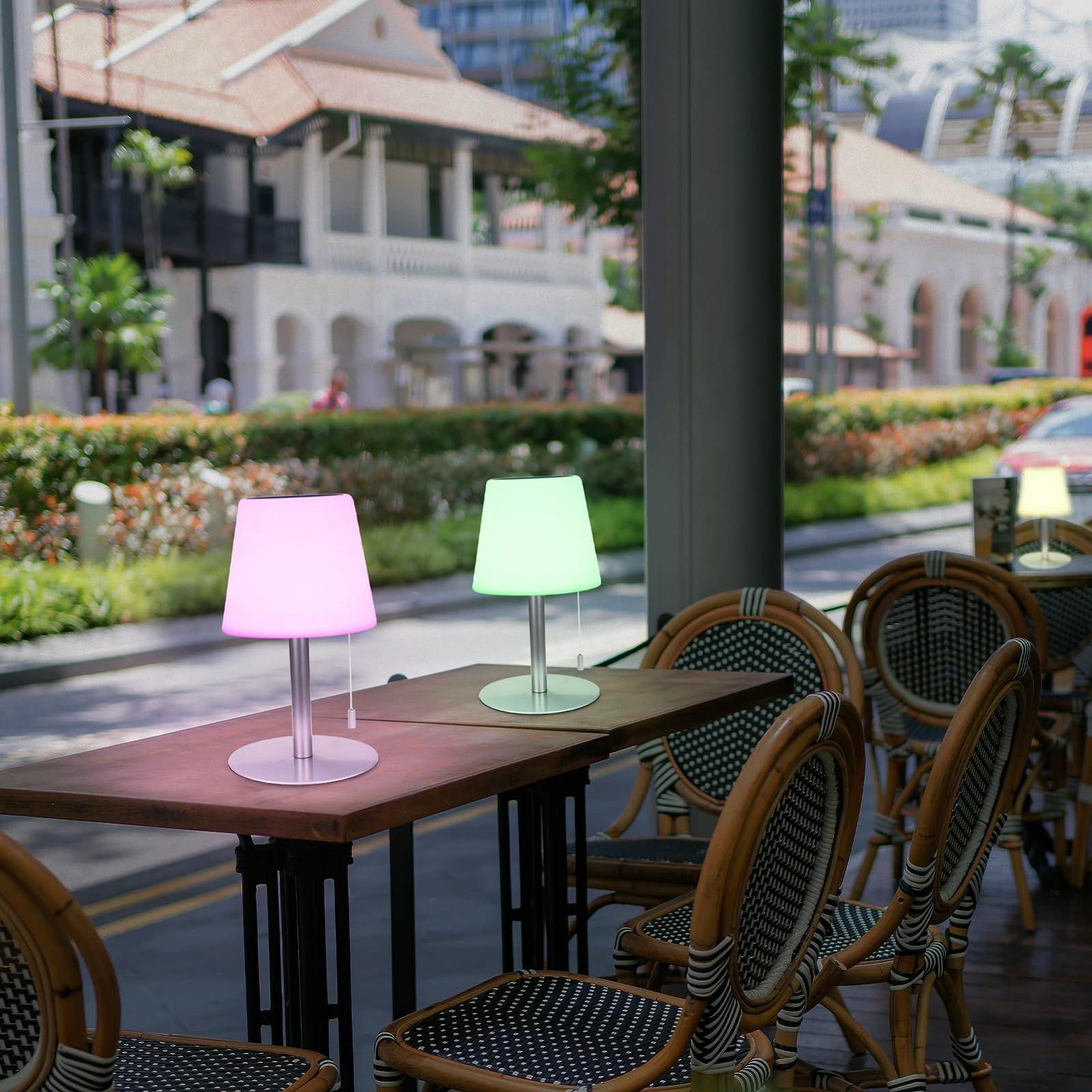 Настольная лампа LED Solar Outdoor 2 in 1 Solar Charge 8 цветов Wireless, фото №3