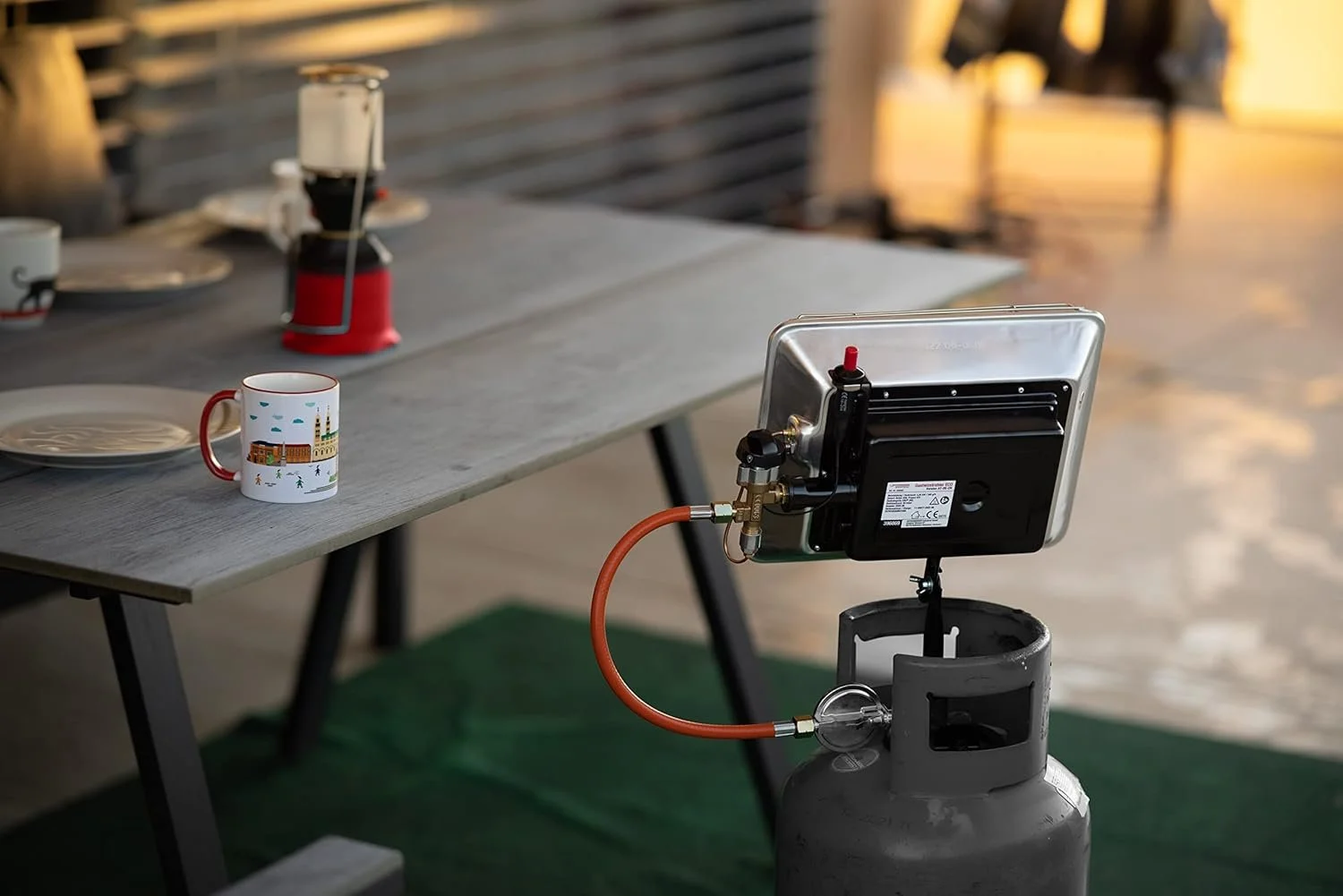 Инфракрасный газовый обогреватель ROTHENBERGER INDUSTRIAL 035985F 4200W Silver, фото №5 Инфракрасный газовый обогреватель ROTHENBERGER INDUSTRIAL 035985F 4200W Silver, фото №5