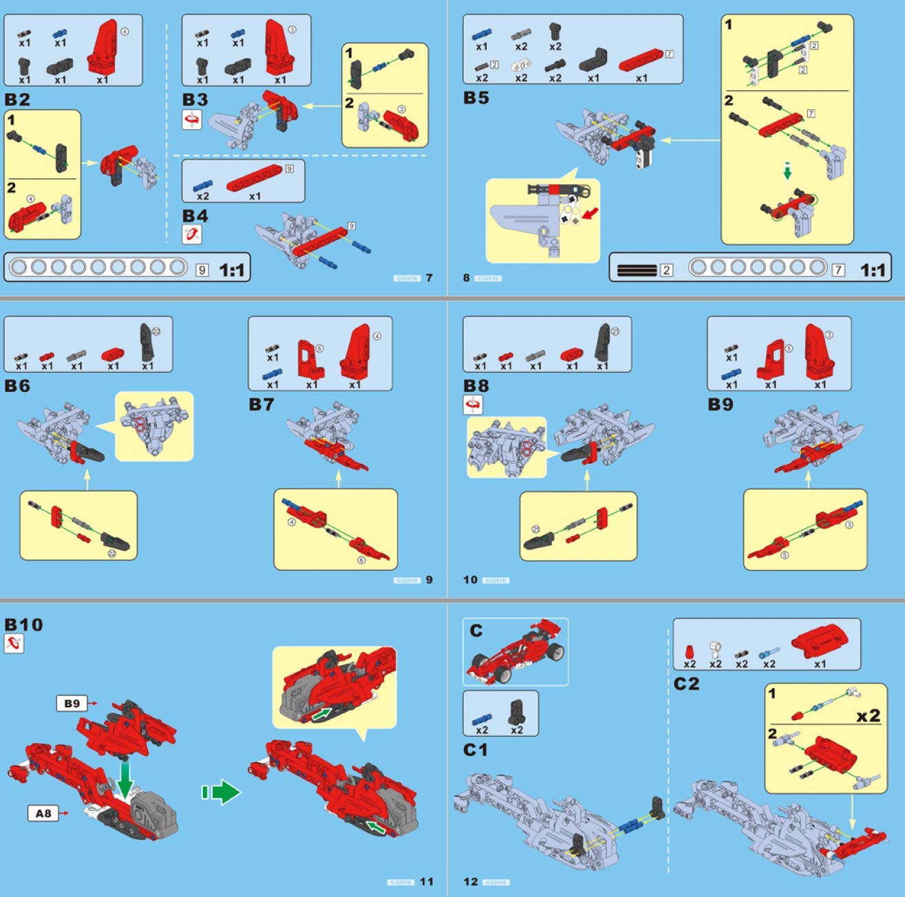 Конструктор Formula Racing C52016W 144 деталей, фото №8 Конструктор Formula Racing C52016W 144 деталей, фото №8