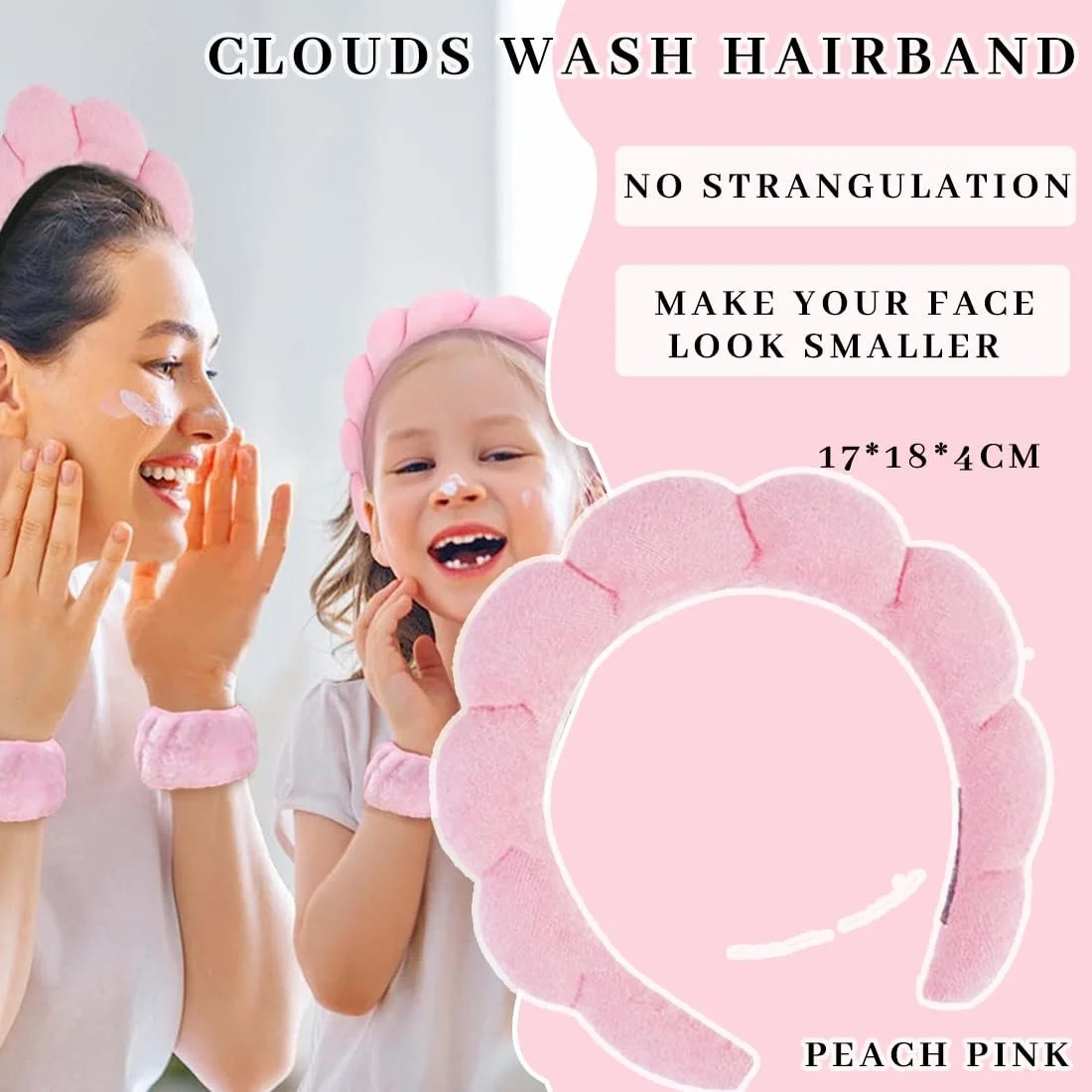 Пов'язка для жінок М'який набір браслетів для макіяжу для вмивання, фото №5