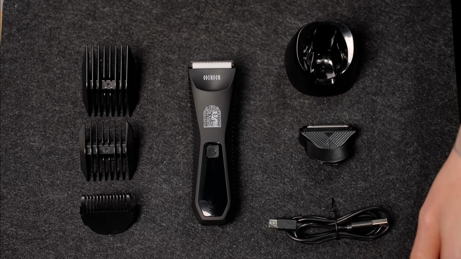 Электробритва Odenson Stone Shaver для бороды и тела, беспроводная, водонепроницаемая, с LED-подсветкой, фото №9 Электробритва Odenson Stone Shaver для бороды и тела, беспроводная, водонепроницаемая, с LED-подсветкой, фото №9