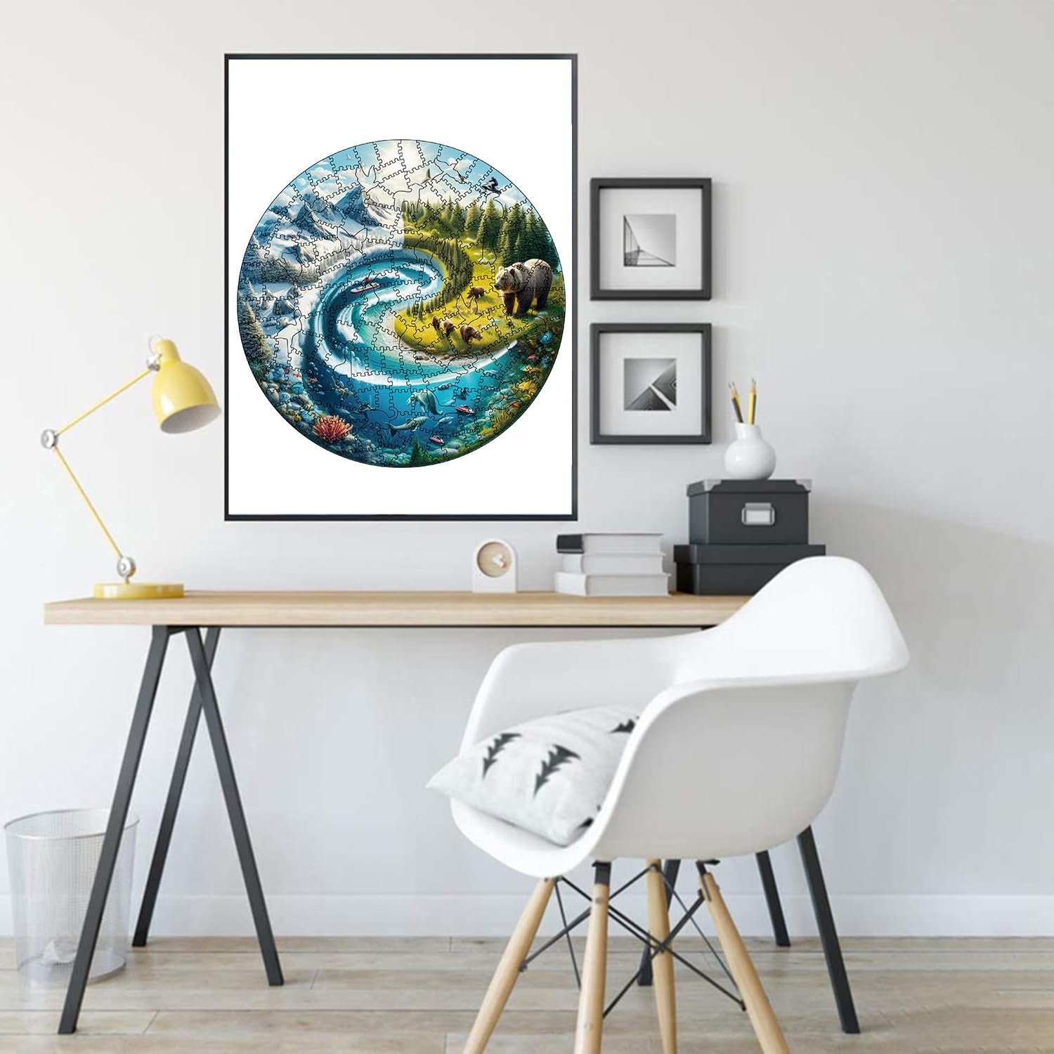 Деревянный пазл 200 деталей Уникальные формы животных, фото №6