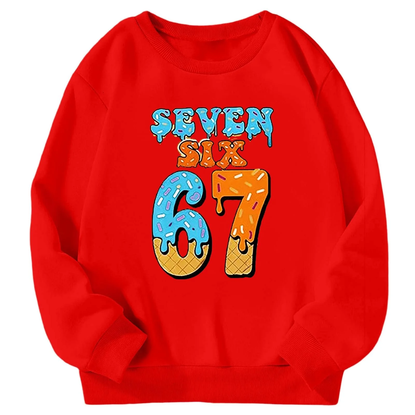 Дитячий світшот Унісекс Зручний Пуловер з круглим вирізом, фото №2