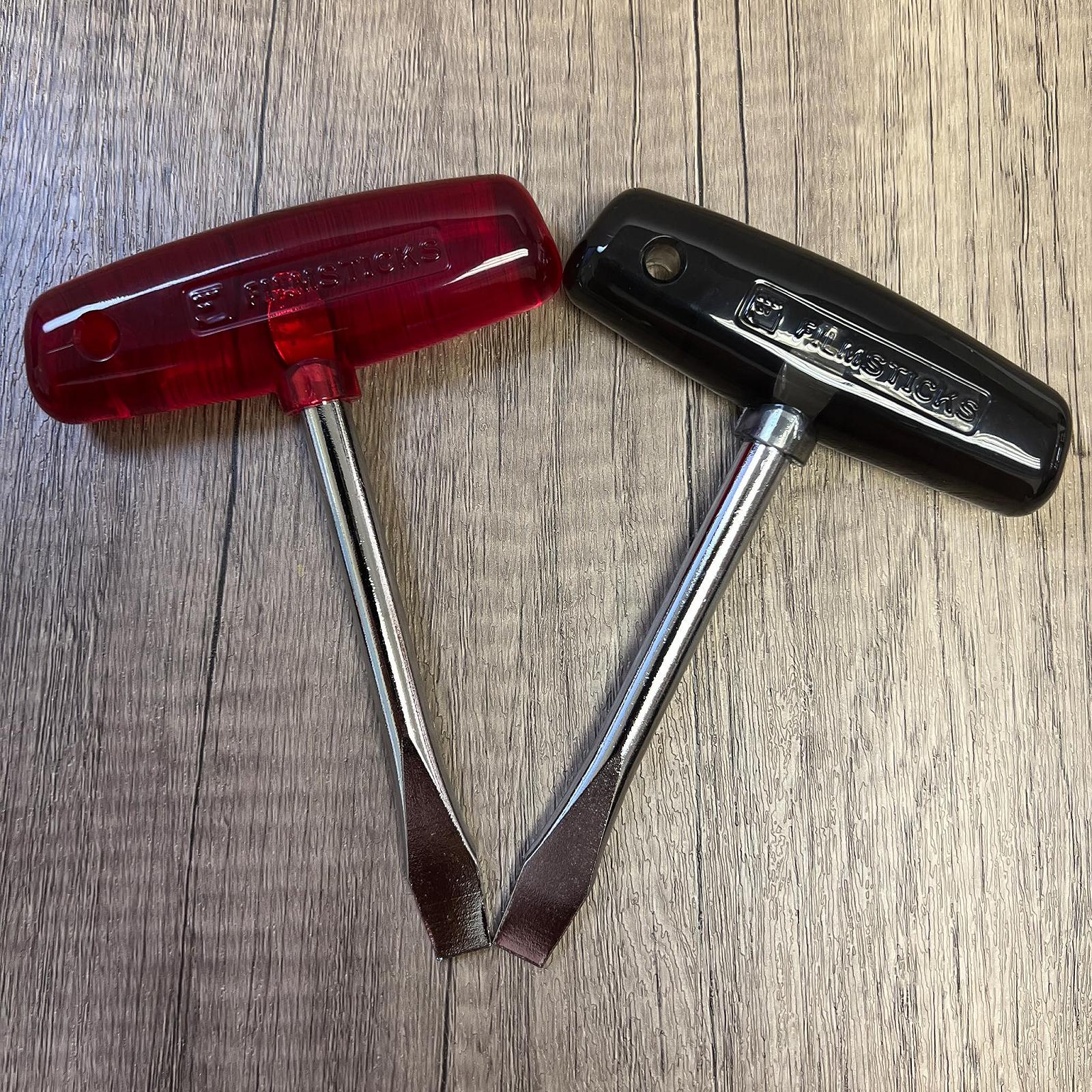 Викрутка Filmsticks T-Handle 10 мм з плоскою головкою подовжена з карбонової сталі зі стрижнем - ABS пластик T-рукоятка зручна для кінонаборів, фото №5