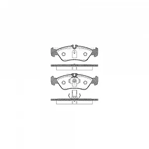 Комплект тормозных колодок TRISCAN 8110 23010 для MERCEDES-BENZ VW - Фото 1