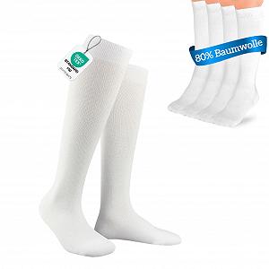 Гольфы (3-6 пар) для мужчин и женщин из высококачественного хлопка, с комфортным поясом, без шва - Фото 1