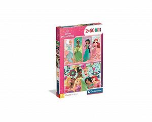 Пазл Clementoni Disney Princess 24824 2 x 60 деталей 4-6 лет - Фото 1