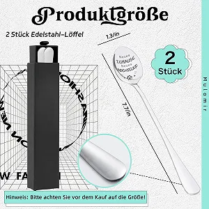 Набір з 2 кавових ложок з гравіюванням synthetic.ua - Фото 1