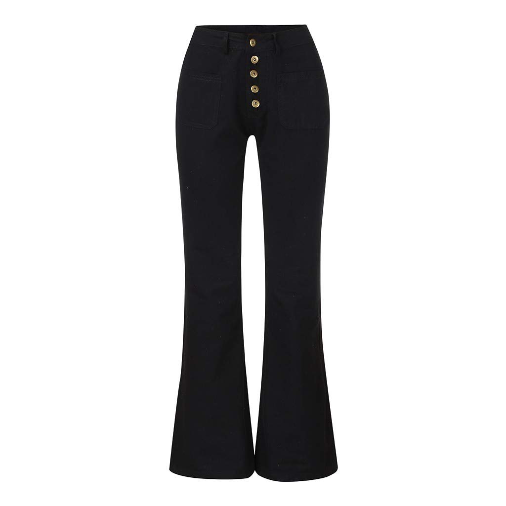 Джинси кльош вінтажні, з високою талією, класичні, еластичні, фото №2 Джинси кльош вінтажні, з високою талією, класичні, еластичні, фото №2