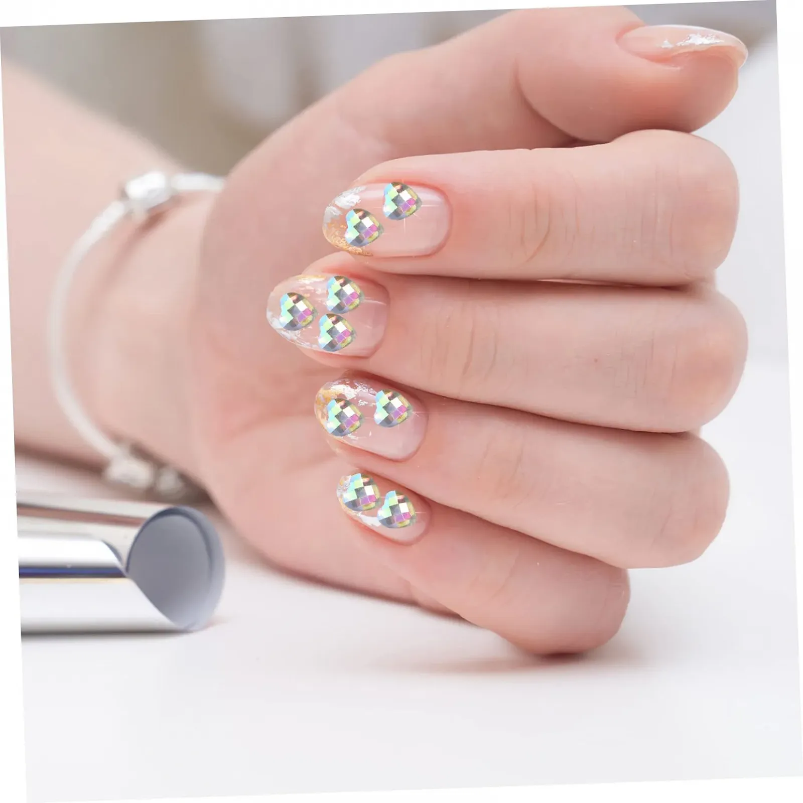 Стразы для ногтей Angoily Стразы для лица, самоклеящиеся, фото №6