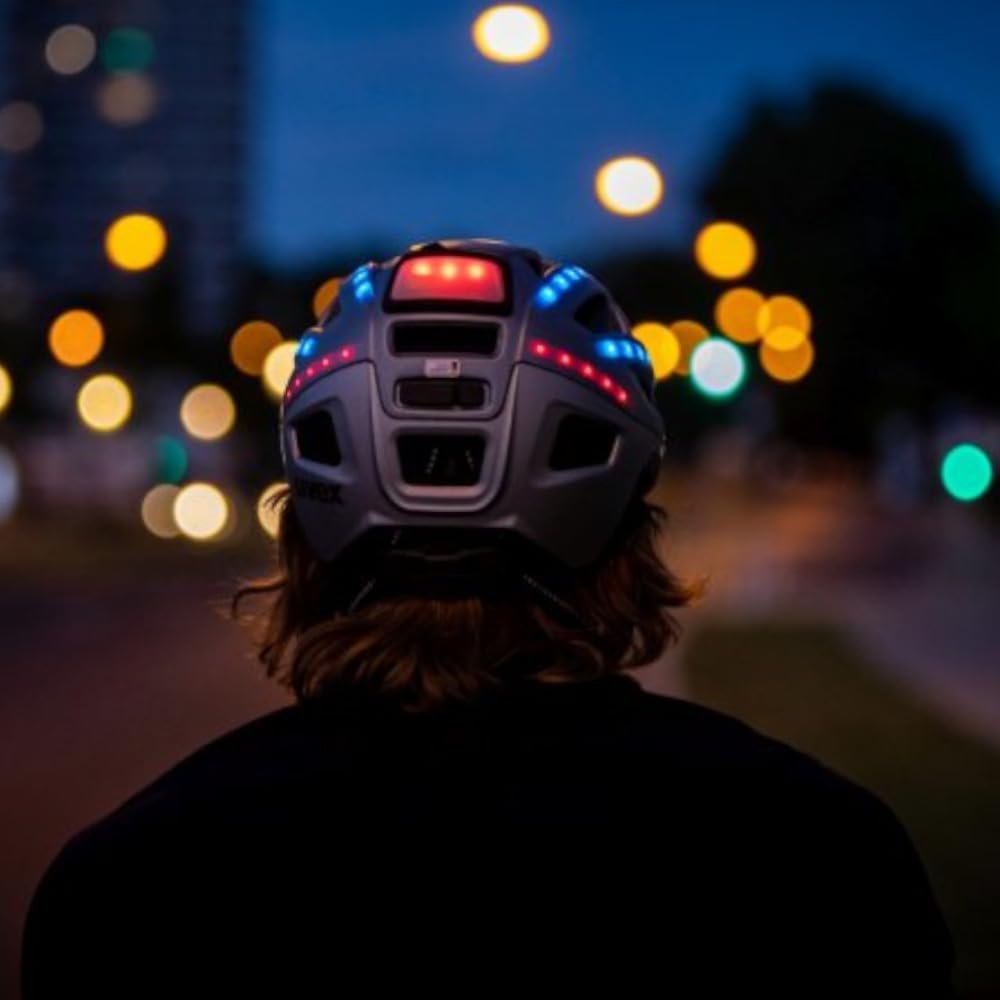 Шлем Uvex Finale Light 2.0 Safe City, мужской и женский, с LED подсветкой, цвет - космический синий матовый, размер - 56-61 см, фото №8