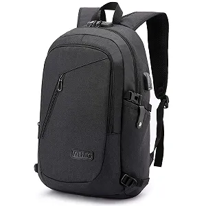 Рюкзак для ноутбука WENIG 15.6 Inch Anti-Theft USB Waterproof Black - Фото 1