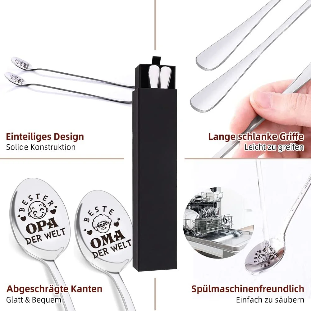 Ложка Кавова з нержавіючої сталі (2 шт.), фото №4