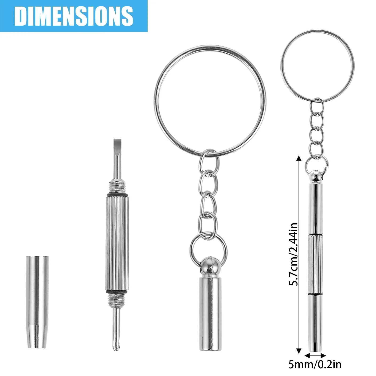 Набір Викрутка Міні 3-в-1 Скло Нержавіюча сталь, фото №7