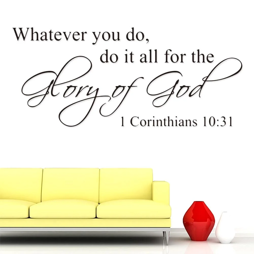 Наклейка на стену Veemoon DE33AT4WQ12M0704Z8 Bible Verse водонепроницаемая PVC, фото №6 Наклейка на стену Veemoon DE33AT4WQ12M0704Z8 Bible Verse водонепроницаемая PVC, фото №6