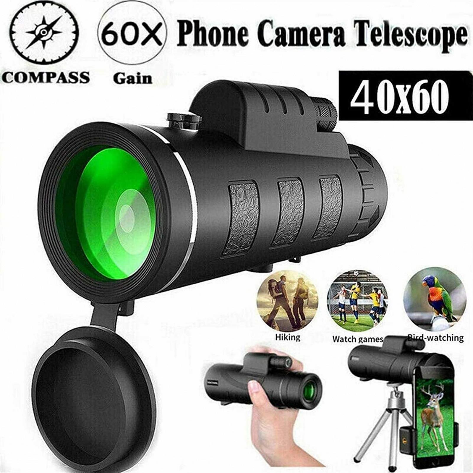 Телескоп монокуляр QHYTL HD з оптичним зумом та утримувачем для штатива з призмою BAK4, фото №2