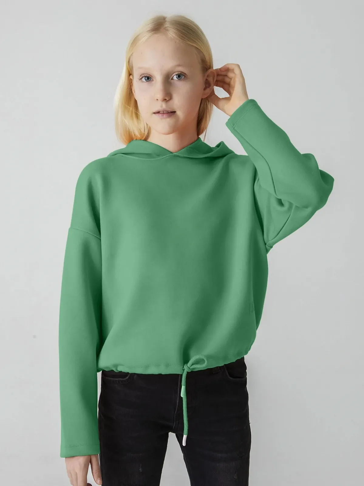 Толстовка LTB Jeans Henozo для дівчат, розмір 152 см, зелена, фото №2