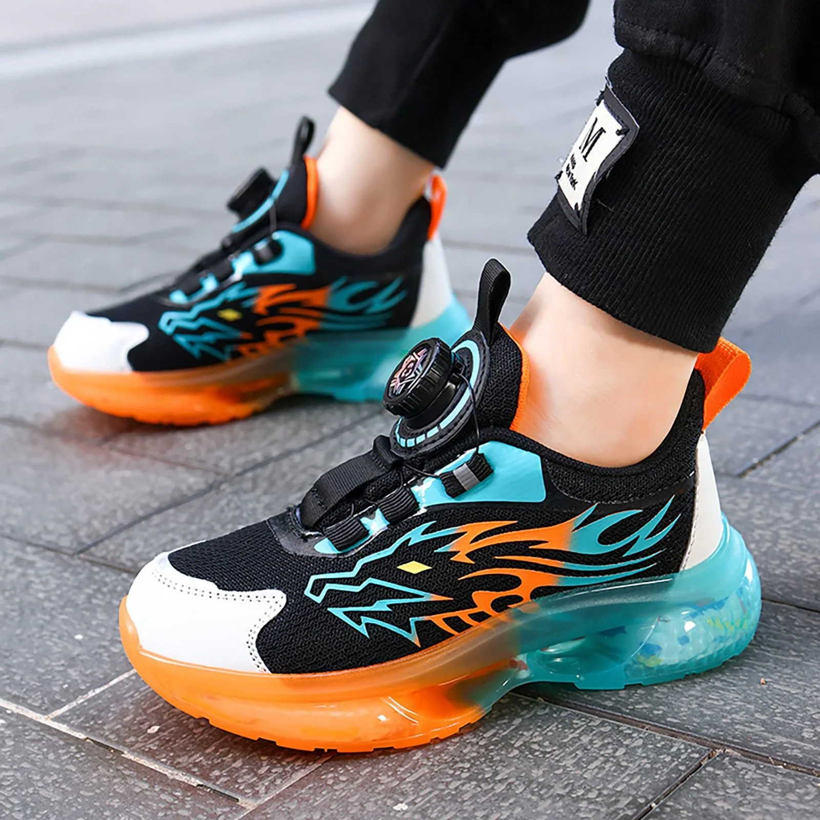 Дитячі Кросівки для Бігу для Хлопчиків і Дівчаток, Легкі Дихаючі Сітчасті Спортивні з Поворотним Механізмом, фото №8