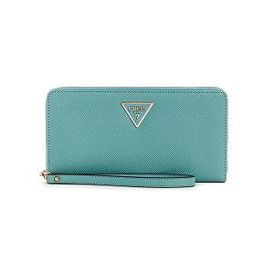 Кошелек GUESS Laurel SLG Cheque Organizer бирюзовый - Фото 1